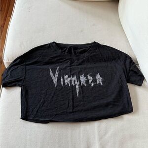 Lululemon Vinyasa cropped cotton tee, size 4